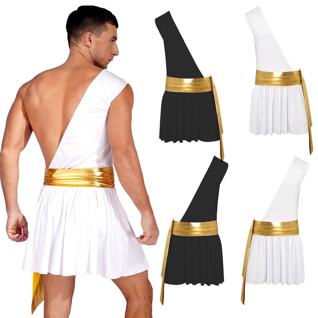Mens Roman Gladiator Costume Ancient Greek God Halloween Cosplay Armor Soldier Role Play Medieval Knight Warrior Cosplay Outfits