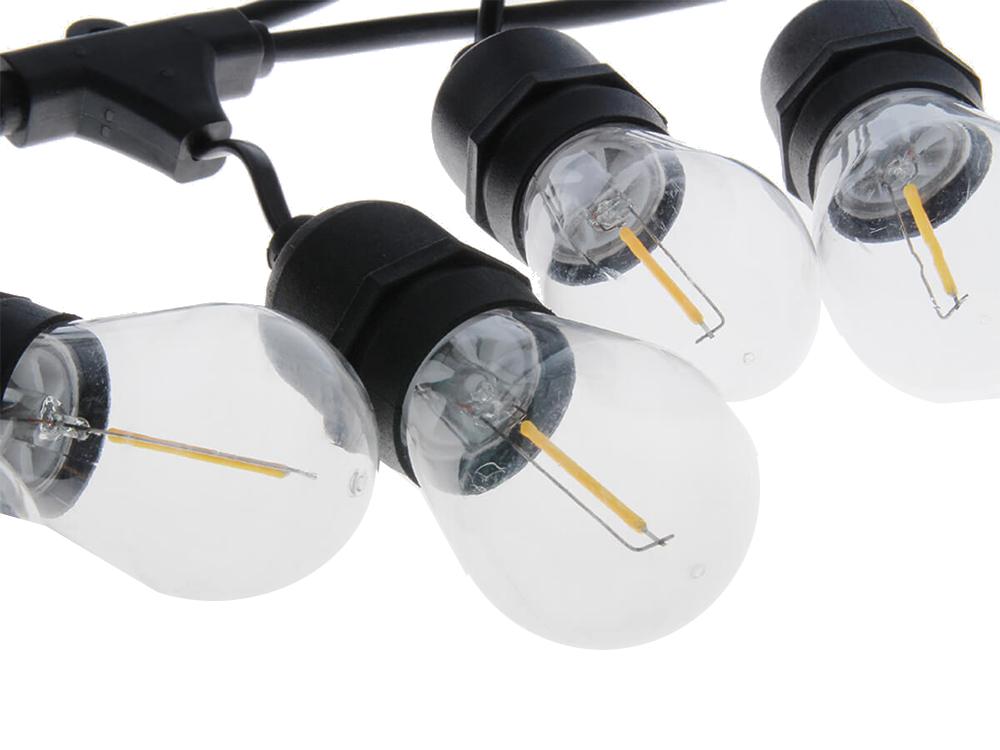 Garden garland light chain 10 led e27 10m