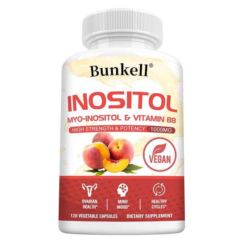 Bunkell Inositol & Vitamin B8 Supplement, 120 Capsules