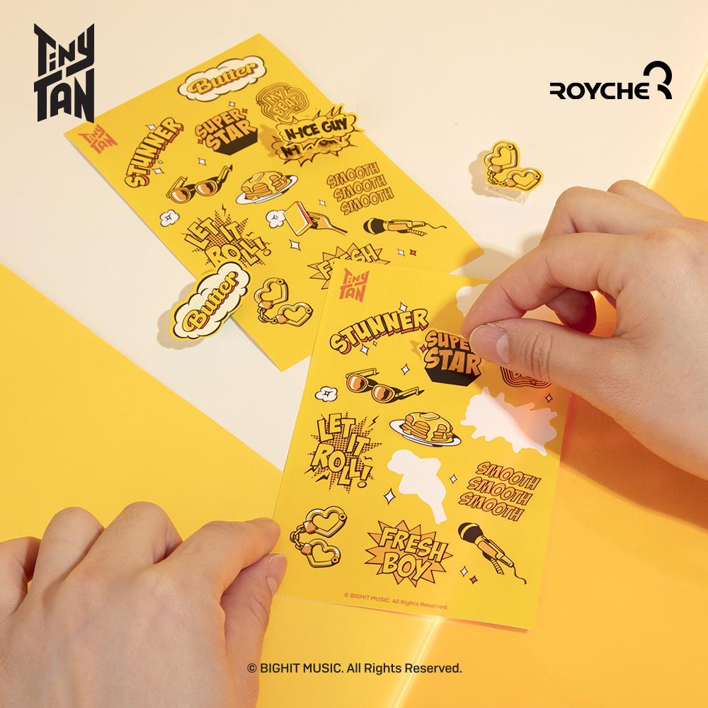 [Корея] БТС(Бантан мальчики) Мини-удобный веер TinyTan Butter, официальный, оригинальный, аутентичный, фигурка айдола, K-pop, корейский кумир, HYBE(Большой хит)