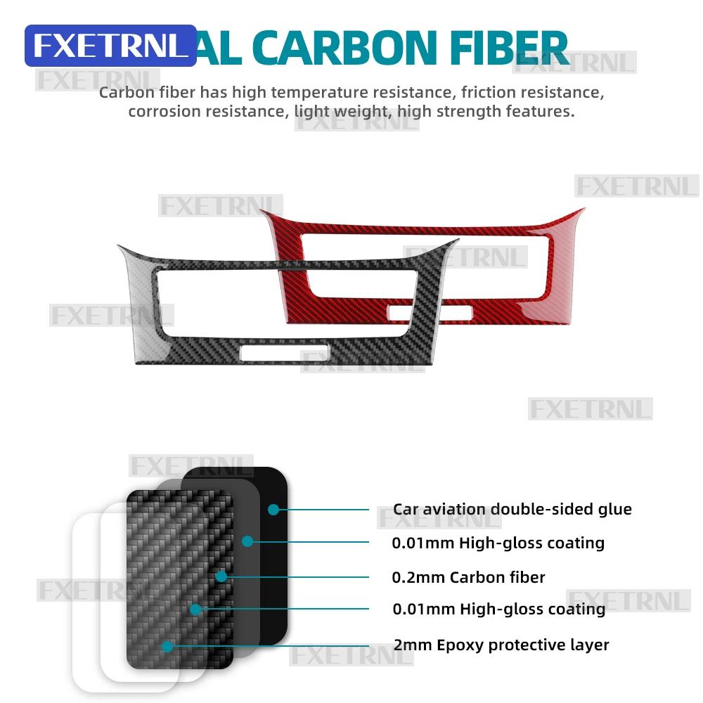 Center Console Panel Sticker For SEAT Ibiza Mk5 2018 2019 2020 2021 2022 2023 2024 2025 6F KJ1 LHD RHD Real Soft Carbon Fiber