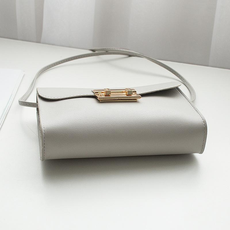 Повседневная простая маленькая квадратная сумка 2025 модная универсальная сумка на плечо с замком кроссбоди женская сумка сумка для мобильного телефона