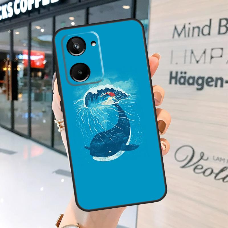 Whale Fish Wave Sea Case For Realme 15 Pro 12 11 13 14 Pro Plus GT6 GT7 C55 C51 C53 C25 C63 C61 C65 C67 C71 C75