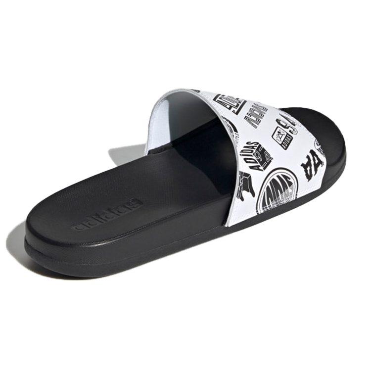 adidas Шлепанцы Adilette Comfort 'Логотипы по всей поверхности - Белый' FZ1751