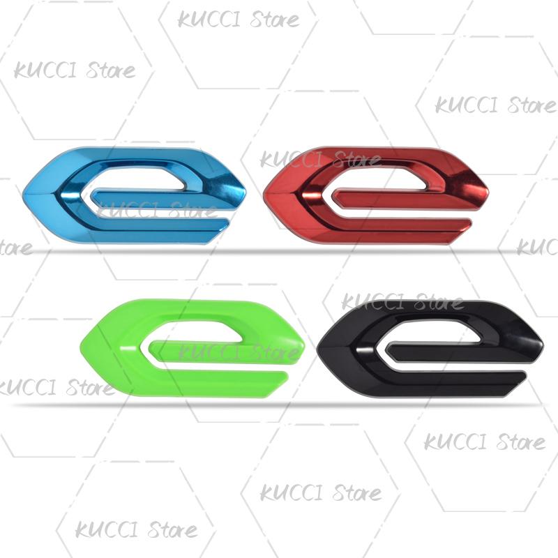 SQOB1 3D Car Sticker E Electric Vehicle Logo Metal Emblem Badge Decals For Peugeot EV 2008 308 306 5008 4008 3008 508 iOn 208 307 RCZ