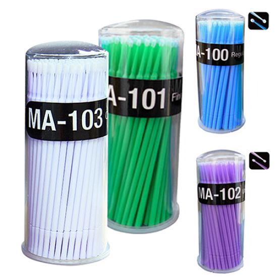 100 шт. маленькие одноразовые аппликаторы для наращивания ресниц с микрокистью, тушь для ресниц