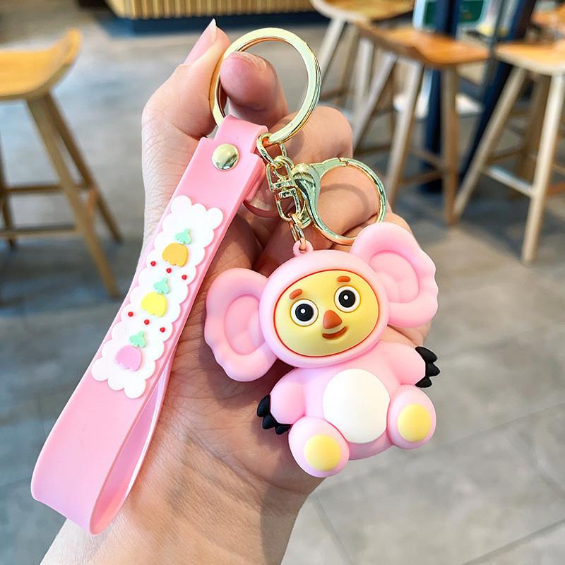 Очаровательный брелок Чебурашка, смола, обезьянка, украшение для машины, милый мультяшный подарок