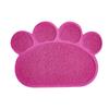 Paw Shape Cat Dishes Placemat Non-slip Cat Litter Box Mat Durable Pet Feeding Mat