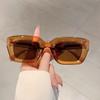 Винтажные квадратные солнцезащитные очки женские Новинка Стильные цветные линзы Трендовый модный бренд Корейский стиль Солнцезащитные очки