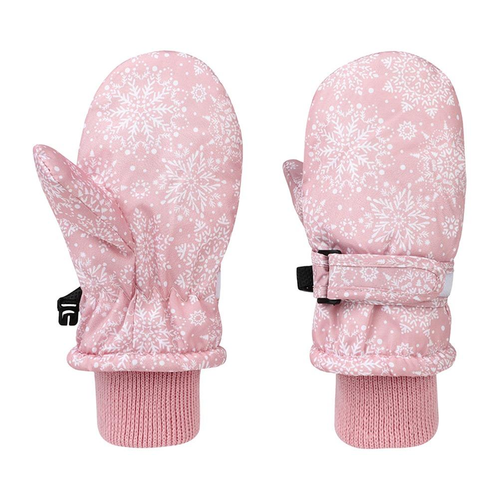 Non-slip Children Ski Gloves Warm Kids Winter Mittens Cute Snow Gloves Children Kids