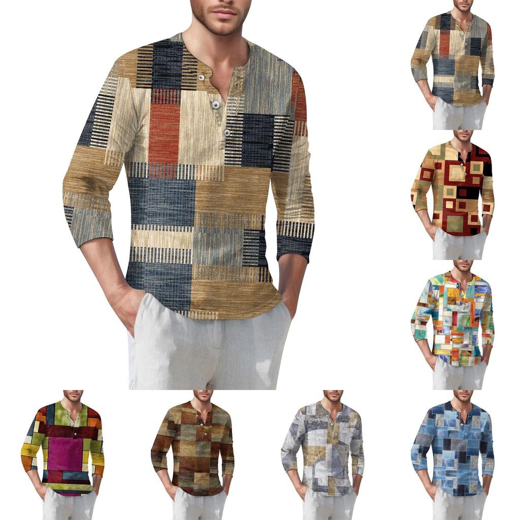 Мужская футболка уличная повседневная мода с длинными рукавами