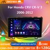 2din автомобильный радиоприемник мультимедийный проигрыватель Carplay Auto GPS навигация DSP BT без DVD для Honda CRV CR-V 2006 2007 2008 2009 2010 2011 2012