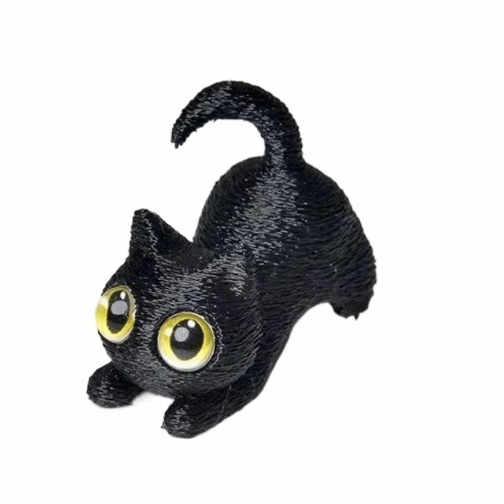 PLA 3D-печатные фигурки кошек Игрушки Модель Котёнок Микро-ландшафтные поделки Дом с привидениями