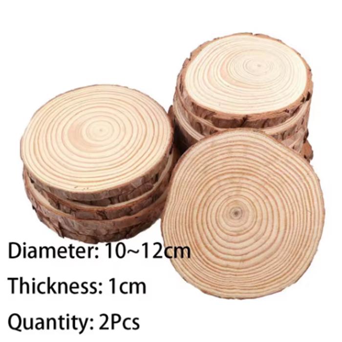 3-16 см толщиной натуральной сосны круглые необработанные деревянные срезы круги с корой дерева бревна диски DIY поделки свадьба вечеринка живопись 1-10 шт