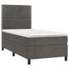 VidaXL Slat Bed Base with Mattress and LED, Upholstered Bed, Single Bed, Adult Bed for Interior Bedroom, 3136030