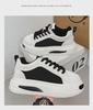 Мужские черные кожаные кроссовки Shell Toe - толстая подошва, модная осенняя спортивная обувь