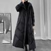 Winter Puffer Coat Womens Long Warm Down Cotton Coat Korean Hodoed Cotton-Padded Coat Women's Jacket Female Casual Overcoat