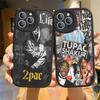 Американский рэпер T-Tupac S-Shakur Чехол для телефона для IPhone 16 15 14 13 12 11 Pro Max Plus Кожаная обложка