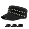 Army Cap Spring Autumn Cotton Military Caps Flat Cap Men Outdoor Sun Protection Hat Sunshade Women Rivet Hip-Hop Cap Trucker Cap