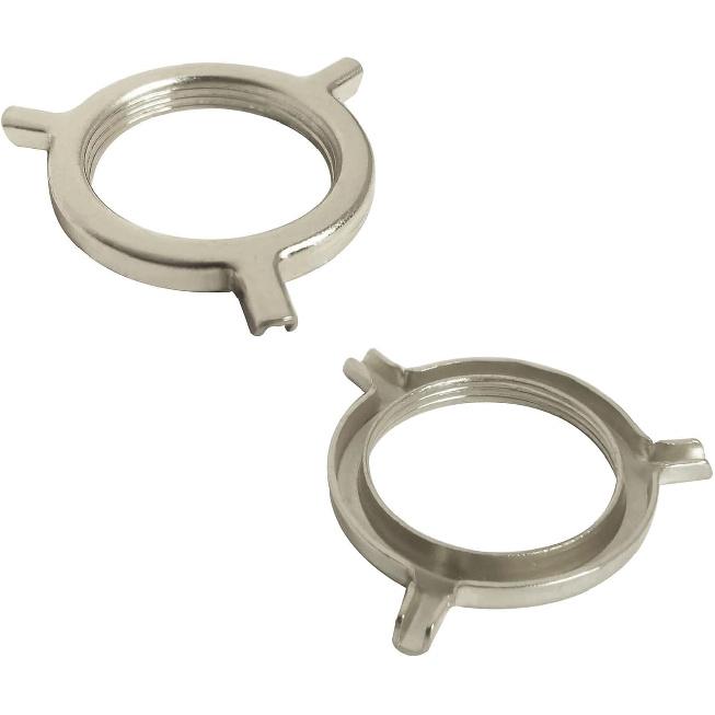 GY & CK® Lamp Shade Making Material 3-Way Threaded Uno Adapter, Threaded UNO Fitter Adapter Fit for 11 Gauge Wires, Nickel (4 pcs/Pack)