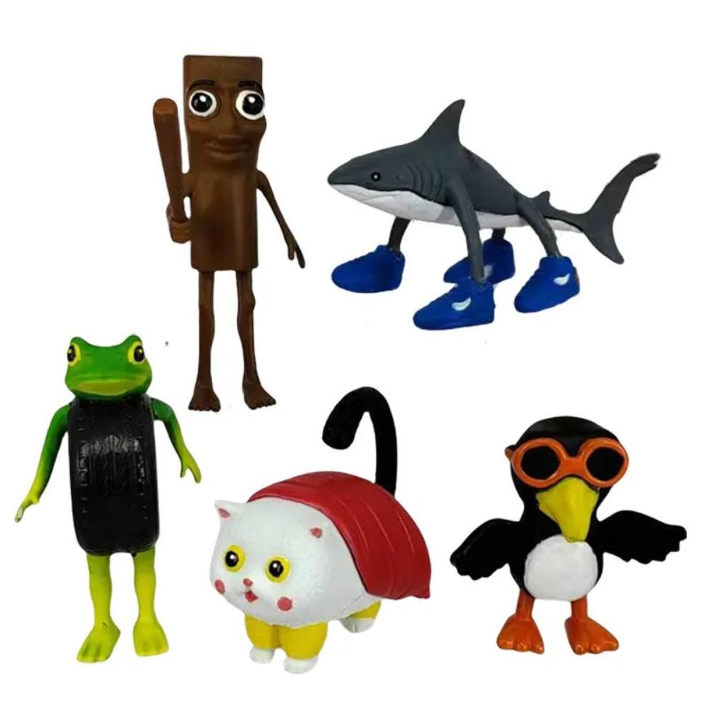 Итальянский Бред Тунг Сахур Фигурка Игрушка Тралалеро Тралала Фигурки Бомбардино Крокодил Шимпанзини Бананини Модель Декор Кукла Подарок