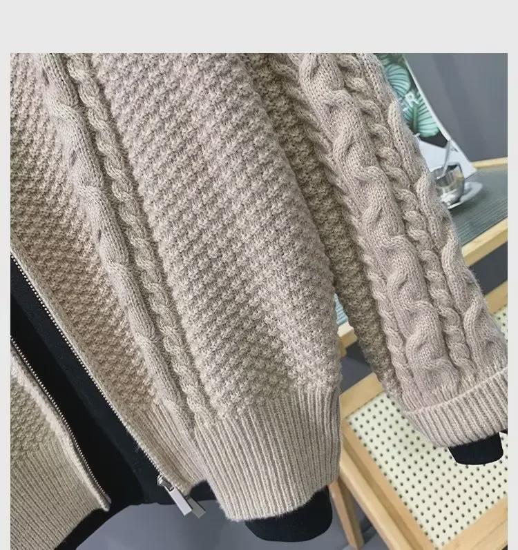 Мужской однотонный вязаный кардиган-свитер - универсальная модная куртка на весну и осень (2022)