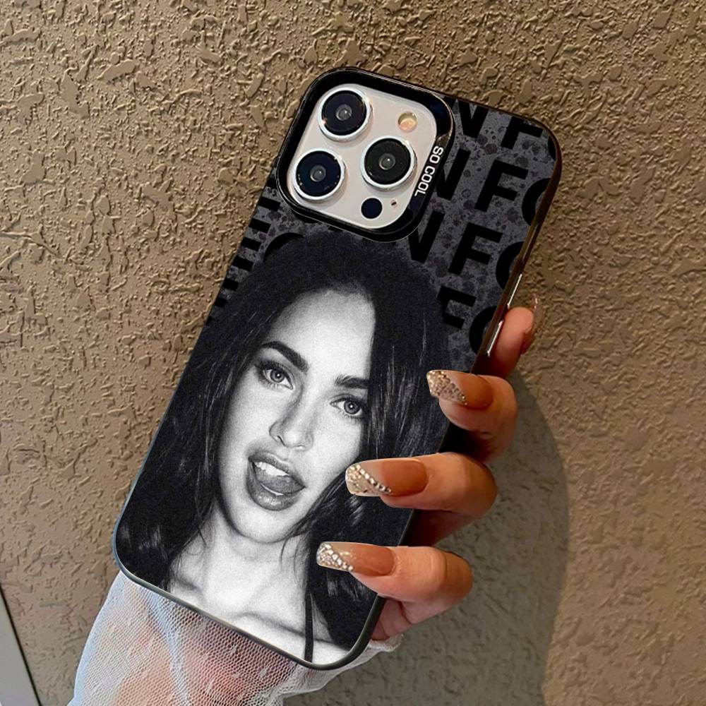 Винтажные Красивые Чехлы Для Телефона Megan F-Fox Для IPhone 17 16 15 14 13 12 11 Plus Pro Max Цветной Чехол