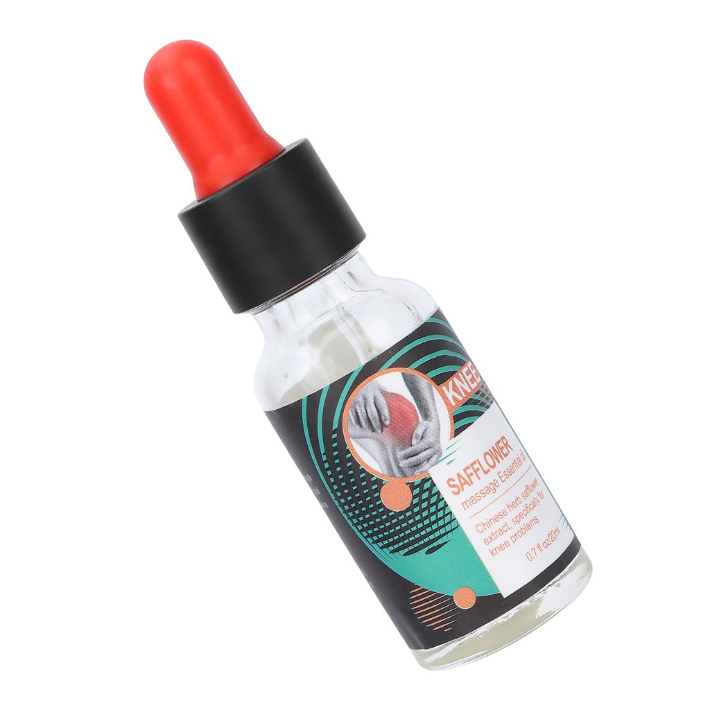 LANSIYI Натуральное растительное масло, абсорбирующееся, снимающее дискомфорт в коленях, массажное масло с сафлором 20 мл