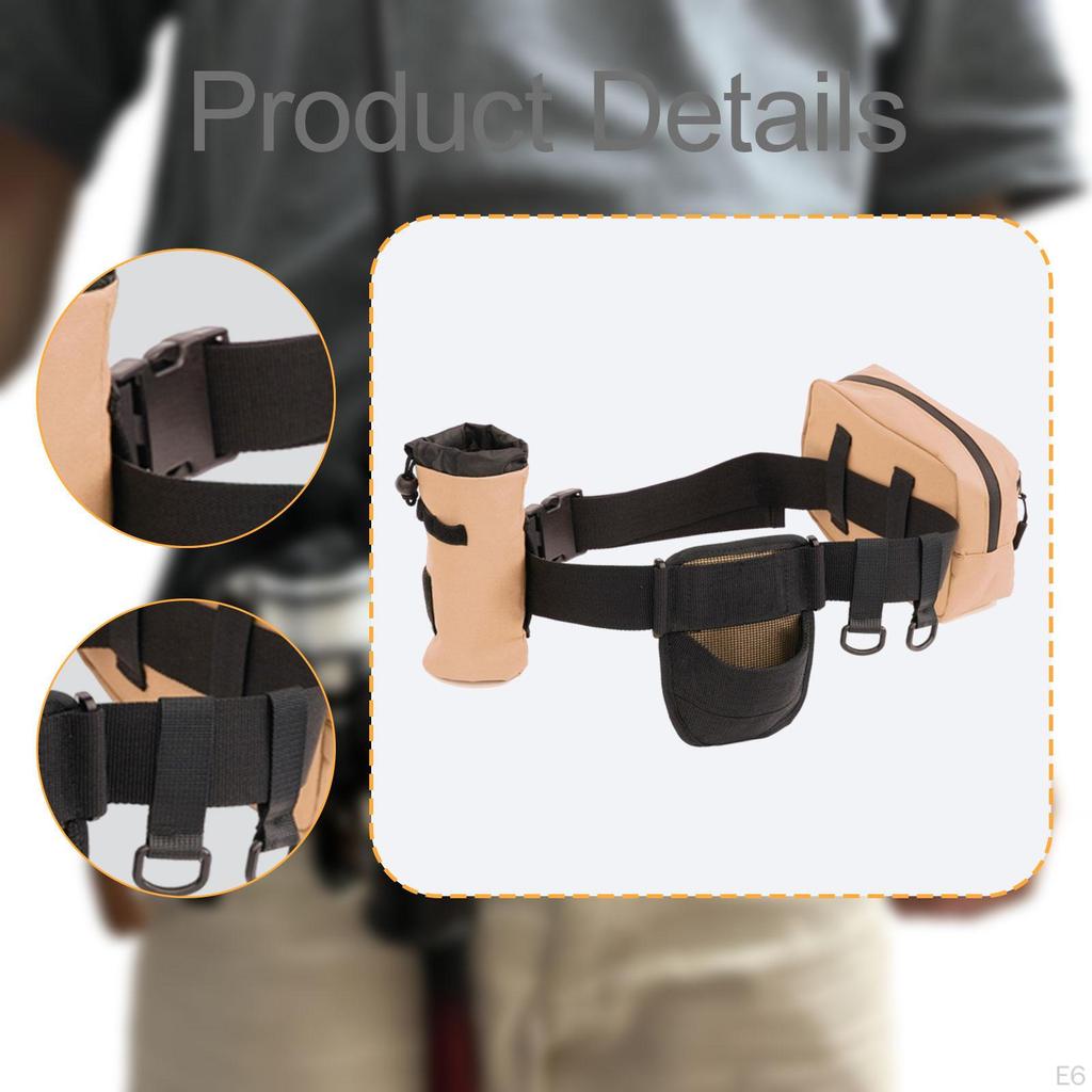 Adjustable Fishing Waist Belt Multifunctional for Tackle Storage Accessories Sturdy with Rod Holder