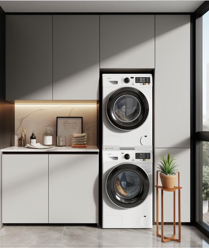 Регулируемая стойка для штабелирования сушилок из нержавеющей стали для стиральных машин - Экономия места