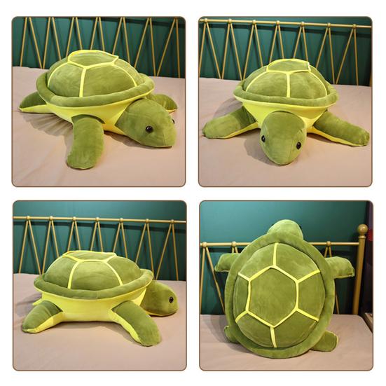 Yousheng Turtle Doll Soft Pillow Various Sizes Healing Turtle Shape Plush Toy Bed Back Cushion Desktop Ornament