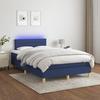 VidaXL Slat Bed Base with Mattress and LED, Upholstered Bed, Double Bed, Adult Bed for Interior Bedroom, 3133787