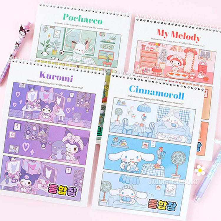 Sanrio Комплексная книга практическая книга весенняя тетрадь начальная школьная тетрадь Cinnamoroll