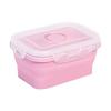 350ML/800ML Silicone Folding Lunch Box Portable Lightweight Food Storage Container for Office School Home