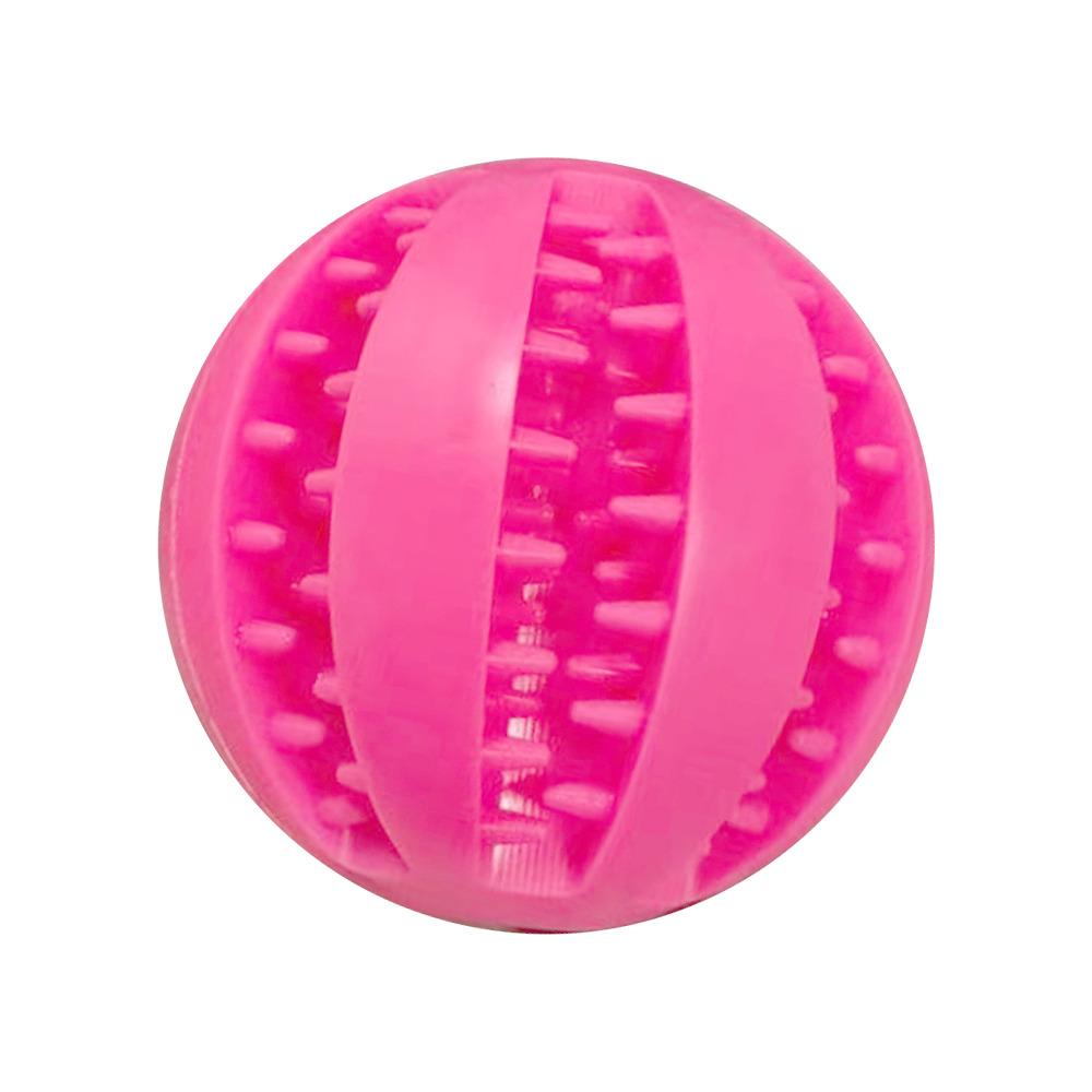 Игрушки для собак из натурального каучука, жевательные игрушки для собак, мяч для чистки зубов, сверхпрочный интерактивный эластичный мяч 5 см для товаров для домашних животных