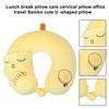 Стирающийся чехол U-образная подушка сверхлегкая мультяшная подушка для шеи для путешествий, офиса, детей, пена с эффектом памяти, эргономичная поддержка головы и шеи
