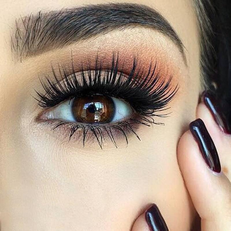 5 Pairs Handmade Black Voluminous False Eyelashes Makeup Very Thick Long Fake Eye Lashes Extention T