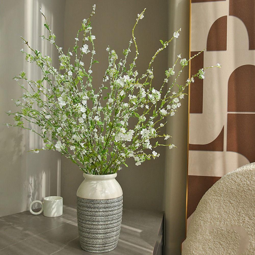 Реалистичная имитация снежной ивы, пластиковые искусственные растения для гостиной, ресторана, декора