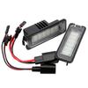 2Pcs 12V 6500K Car License Number Plate Lights For VW Golf MK4 MK5 MK6 Passat Polo CC Eos 18SMD Error Free LED Car Accessories