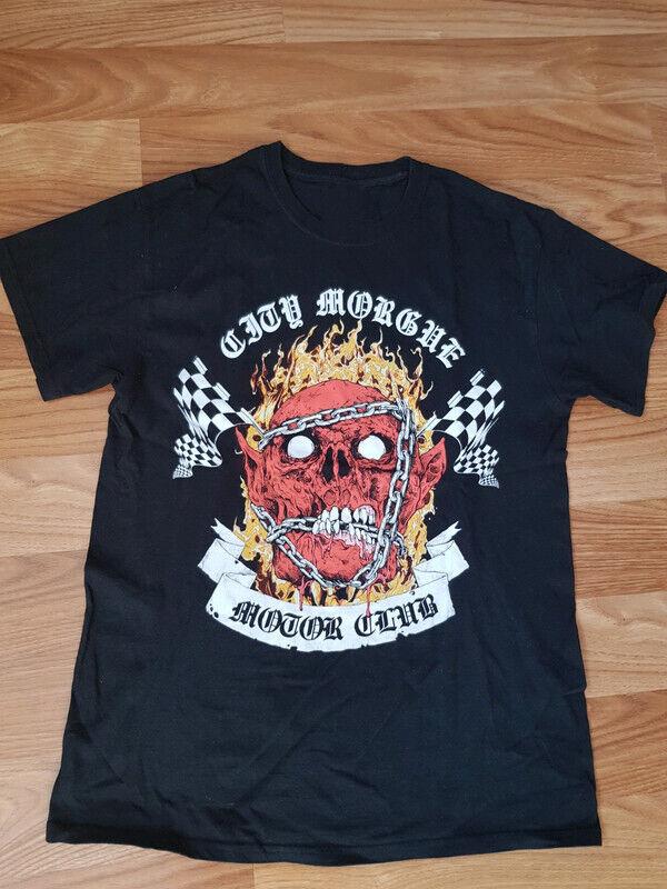 Городской морг Мотоклуб Унисекс Хлопковая Классическая Футболка Все Размеры BO321 Унисекс Футболка