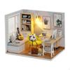 1:32 DIY Wood Miniature Dollhouse Kit Sunshine Study Room