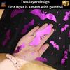 КУПИТЬ СЕЙЧАС Хэллоуин Сетчатый Кружевной Летучая Мышь Призрак 18x18 дюймов Наволочка Смешная Хэллоуинская Вечеринка Дом Гостиная Диван Седло Чехол для Подушки Декор