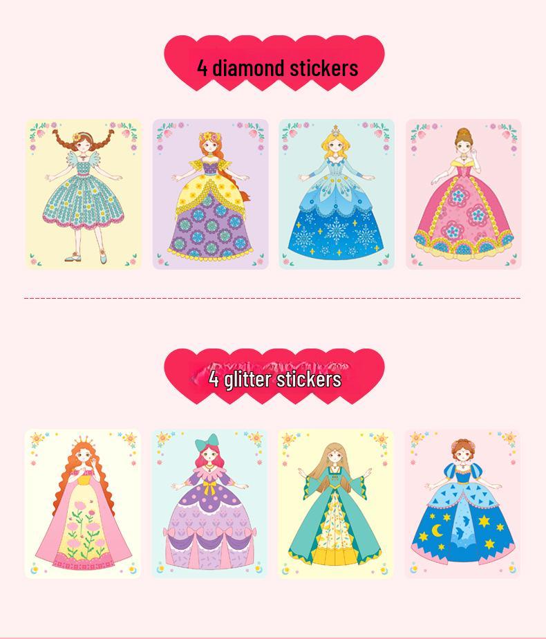 Mideer Milu Princess Makeup Bag - DIY Creative Toy for Girls, Handmade Makeup Book, Perfect Birthday Gift