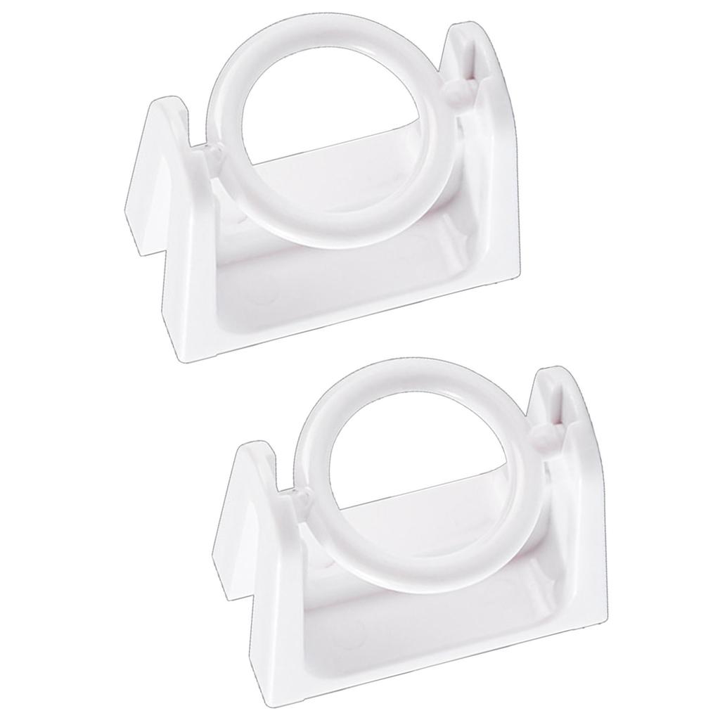 Curtain Rod Holder Hook Punch Free Strong Load Bearing ABS Swivel Curtain Pole Holder Hook for