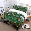 Christmas Birds and Leaves Print Bedding Duvet Cover Set Duvet Cover Pillowcases  (1*Duvet Cover 2*Pillowcases, without duvet insert)