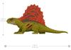 Mattel Jurassic World New Ruler Real Mini Action Figure Dimetrodon возрастом 10 лет и GWN15 Green Medium (МИР ЮРСКОГО ПЕРИОДА) Повреждать! [Общая длина ок.