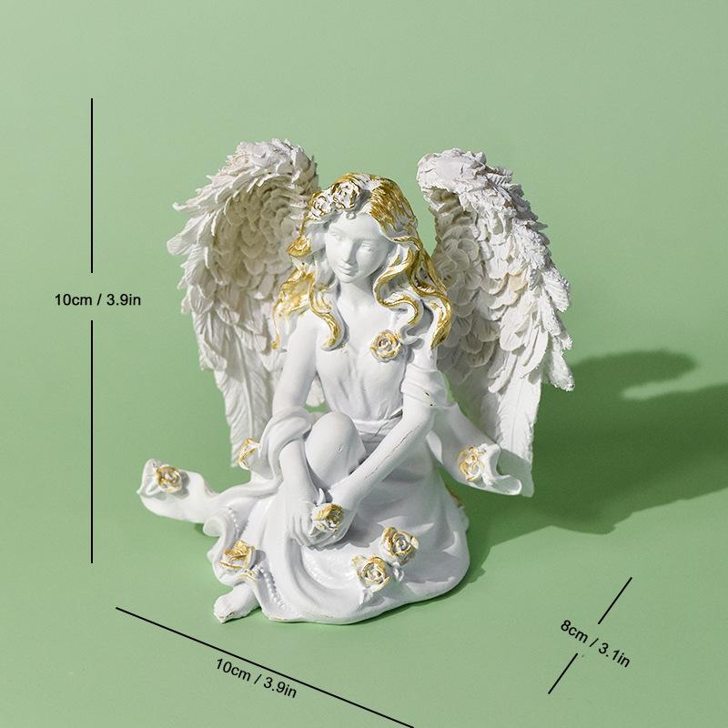 Легкая роскошь, украшение в виде феи цветов, фигурка ангела, эльфа, украшение для гостиной, прихожей, комнаты, спальни
