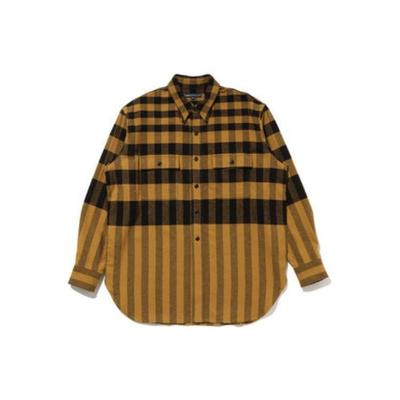 Рубашка мужская Levis в клетку с цветными блоками, на пуговицах, с длинным рукавом, черная/желтая A2188-0003