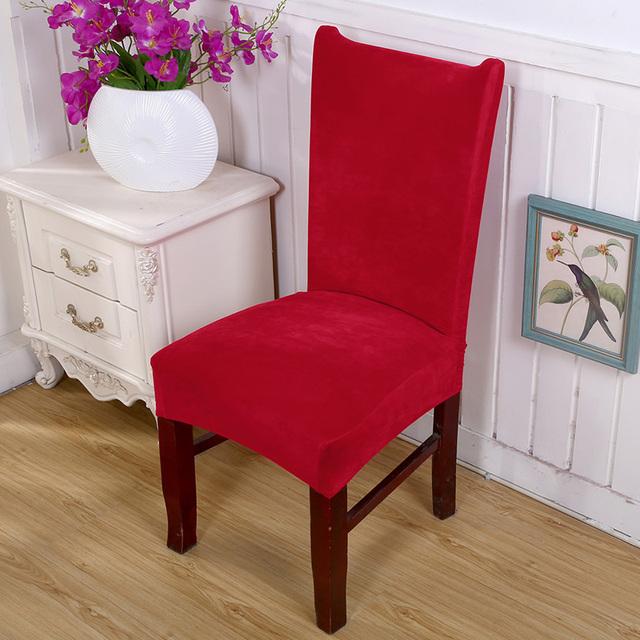 Плюшевая ткань, плотный тканевый чехол на стул, эластичные чехлы на сиденья, эластичный чехол для скамейки для офисного стула, вечеринки, банкета, отеля, гостиной
