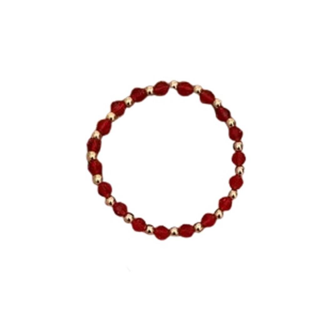 5Pcs/Set Gold Color Bohemian Beaded Bangle Ethnic Style Beach Jewelry Set  Valentine's Day